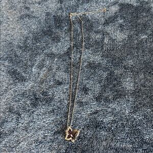 Gemance Silver and Purple Butterfly Pendant Necklace